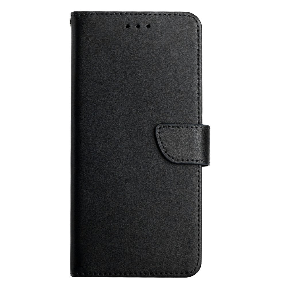 Anti-scratch Genuine Leather Nappa Texture Flip Phone Covering Phone Case Magnetic Closure Stand Wallet for Huawei nova 8i / Honor 50 Lite