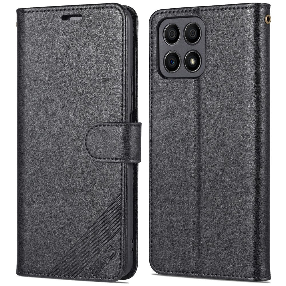AZNS PU Leather + TPU All-inclusive Protection Phone Case with Stand Wallet for Honor X30i