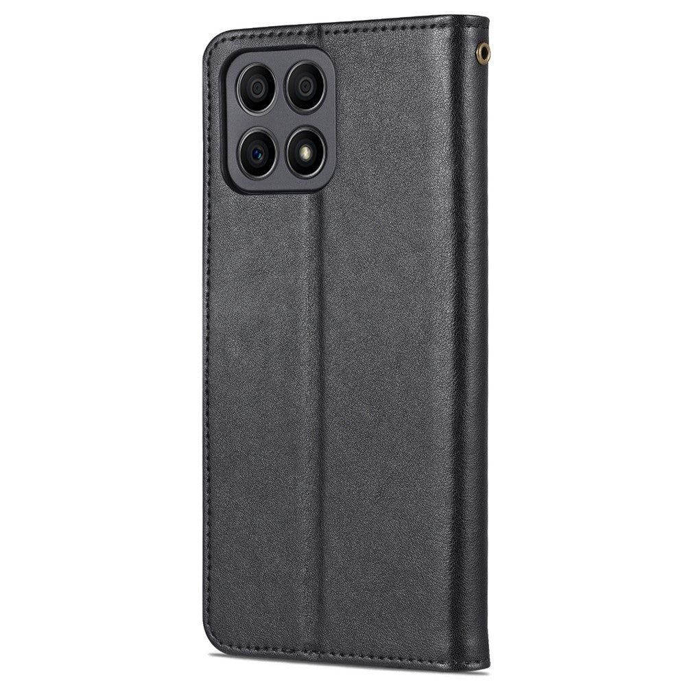 AZNS PU Leather + TPU All-inclusive Protection Phone Case with Stand Wallet for Honor X30i