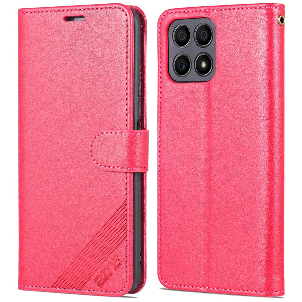 AZNS PU Leather + TPU All-inclusive Protection Phone Case with Stand Wallet for Honor X30i
