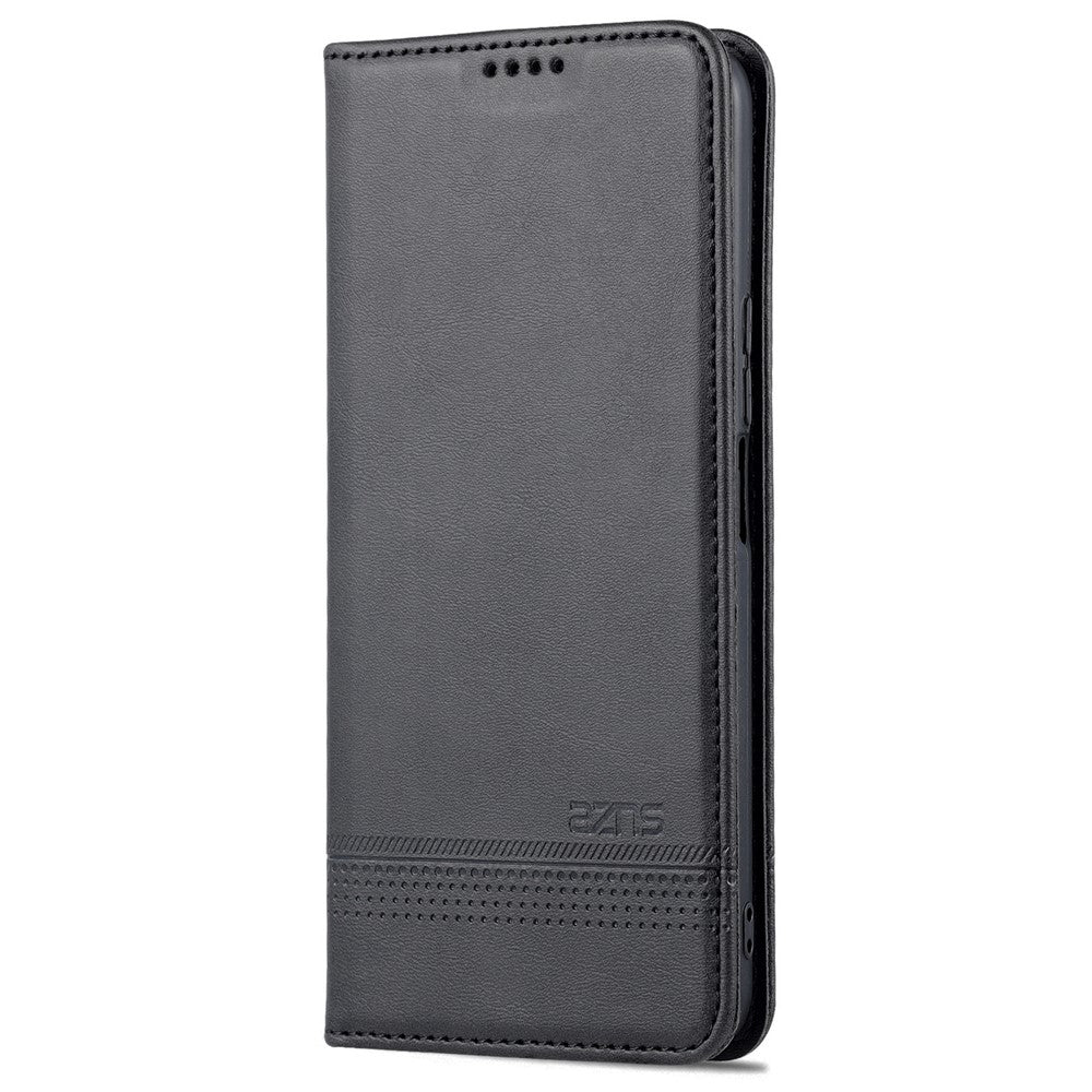 AZNS Magnetic Auto-absorbed Wallet Stand Design PU Leather Shockproof Phone Cover Case for Honor X30i