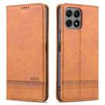 AZNS Magnetic Auto-absorbed Wallet Stand Design PU Leather Shockproof Phone Cover Case for Honor X30i