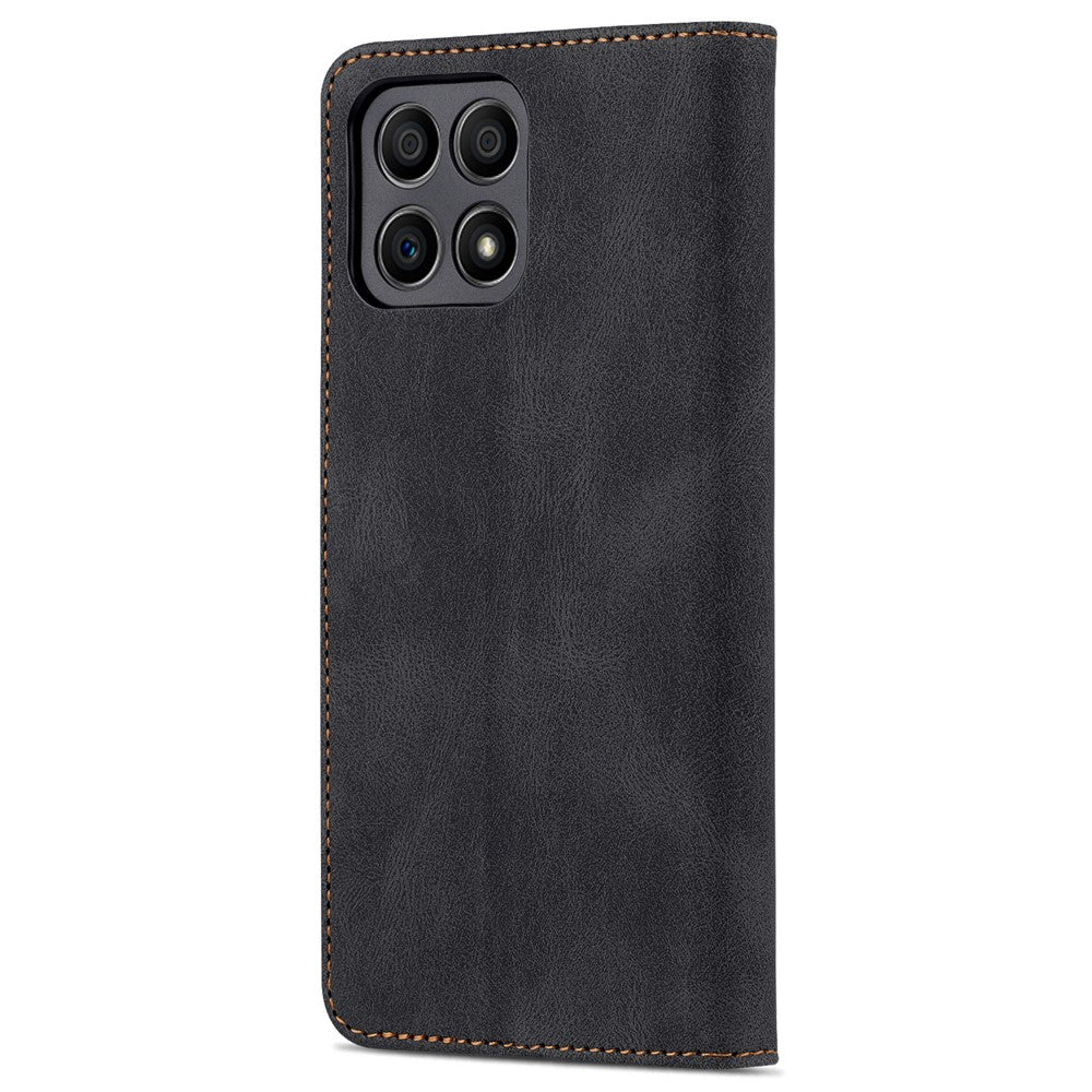 AZNS Magnetic Closure PU Leather Flip Wallet Case Stand Shockproof TPU Inner Shell Phone Cover for Honor X30i
