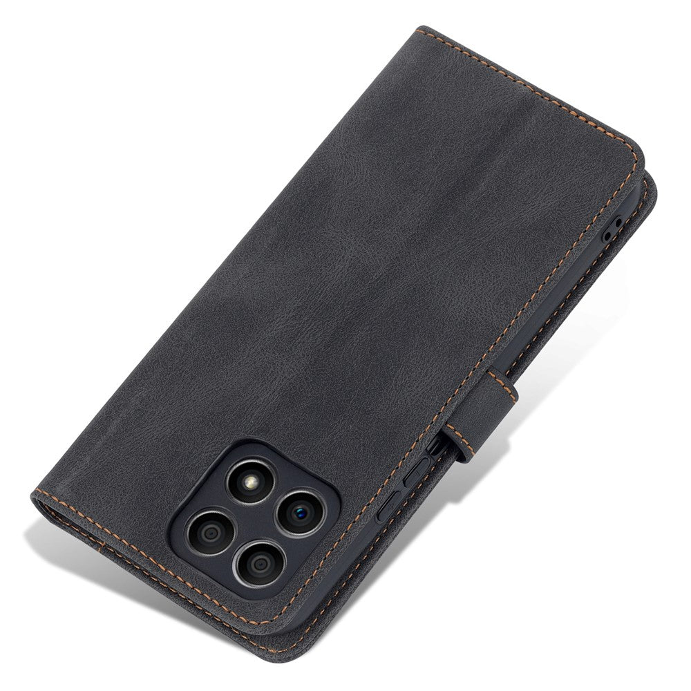 AZNS Magnetic Closure PU Leather Flip Wallet Case Stand Shockproof TPU Inner Shell Phone Cover for Honor X30i
