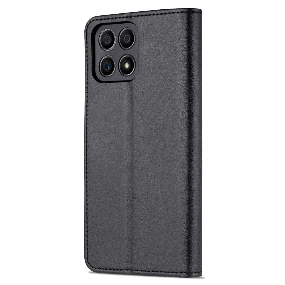 AZNS PU Leather Wallet Stand Anti-fall Shockproof Protective Phone Case Cover for Honor X30i