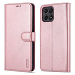 AZNS PU Leather Wallet Stand Anti-fall Shockproof Protective Phone Case Cover for Honor X30i