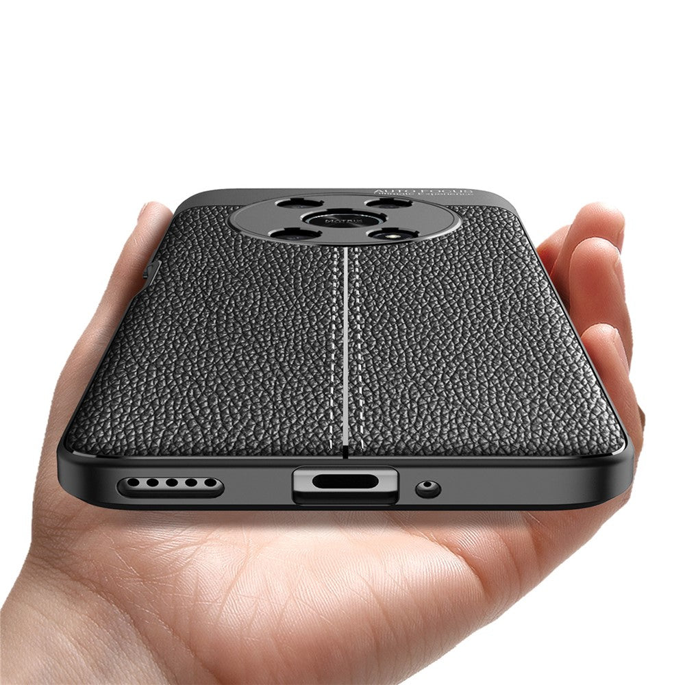 Slim Business Litchi Texture Flexible TPU Scratch-Resistant Drop Protection Cover for Honor X30 / X9 5G / Magic4 Lite 5G