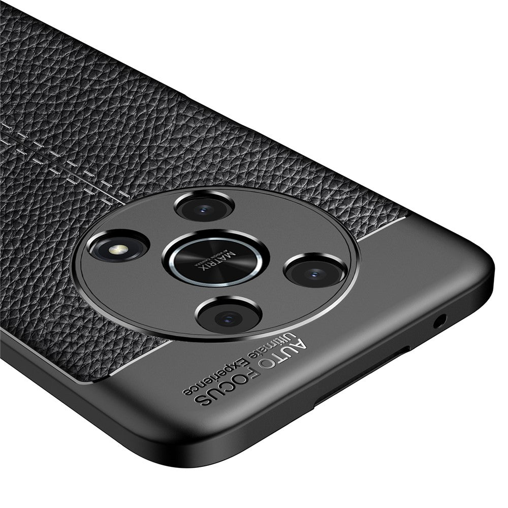 Slim Business Litchi Texture Flexible TPU Scratch-Resistant Drop Protection Cover for Honor X30 / X9 5G / Magic4 Lite 5G
