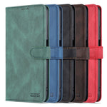 AZNS All-round Protection PU Leather Wallet Stand Shockproof Phone Case Cover for Honor X30 Max