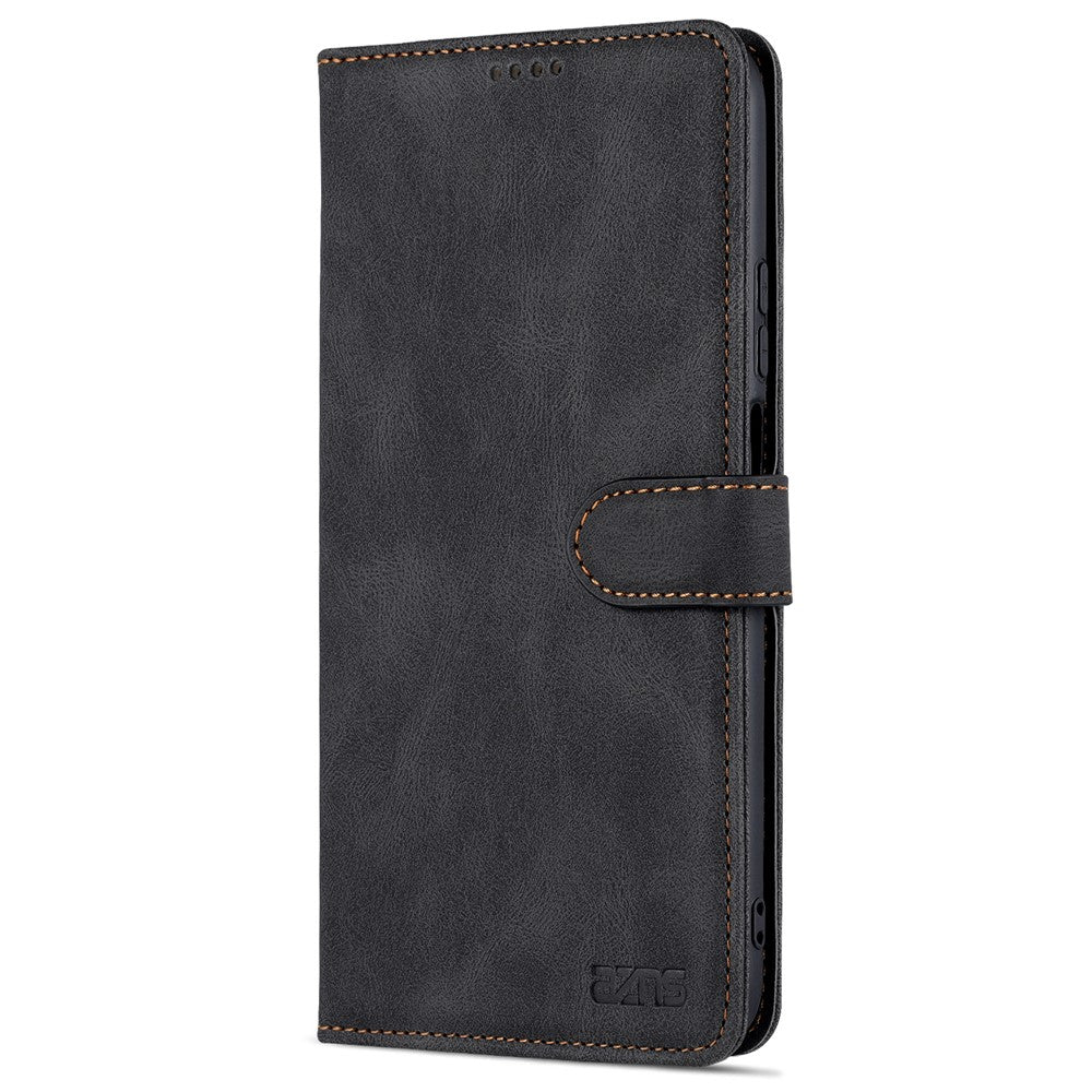 AZNS All-round Protection PU Leather Wallet Stand Shockproof Phone Case Cover for Honor X30 Max
