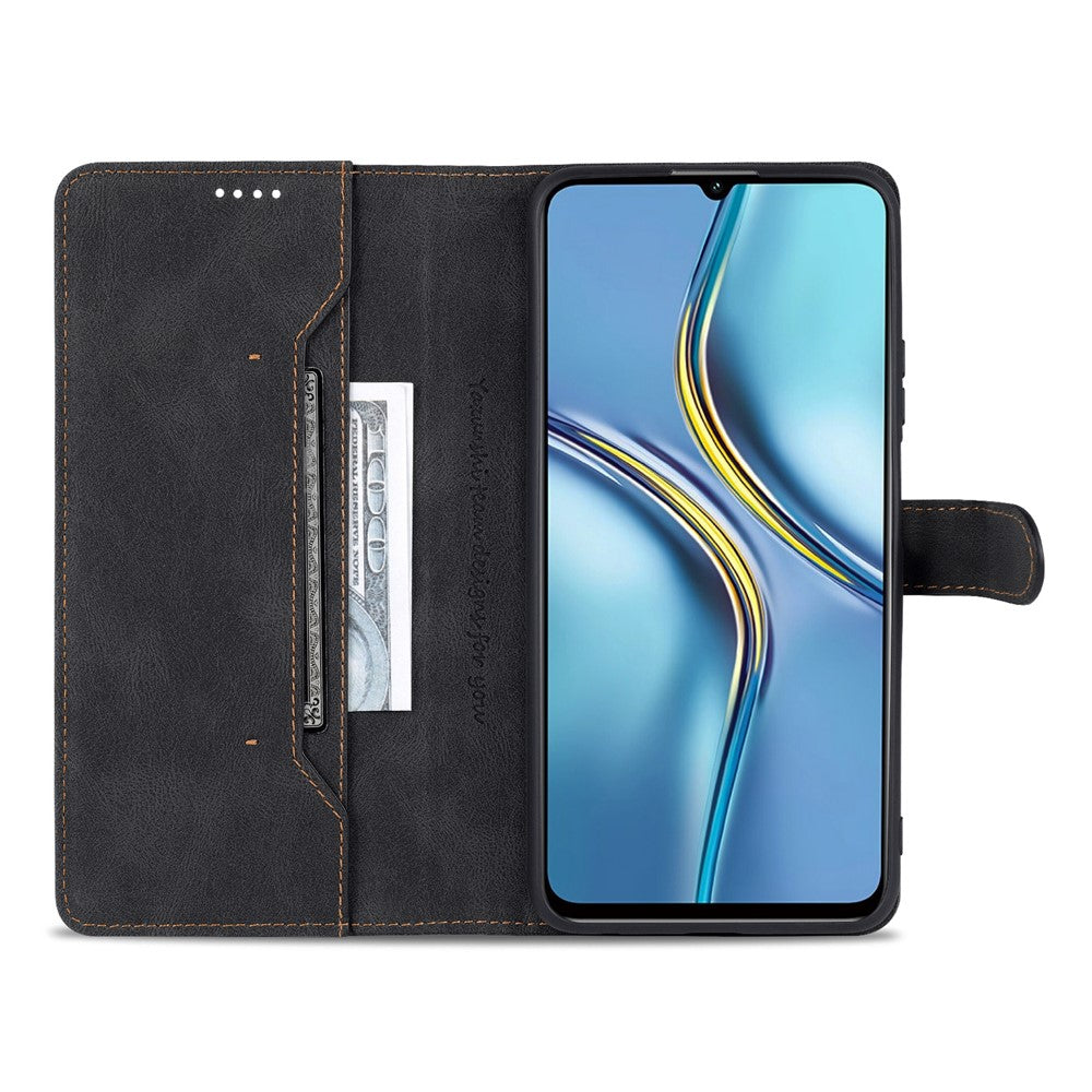 AZNS All-round Protection PU Leather Wallet Stand Shockproof Phone Case Cover for Honor X30 Max