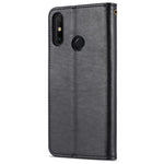 AZNS Textured PU Leather Wallet Case Inner TPU Magnetic Protective Flip Cover with Stand Function for Huawei Enjoy 20e