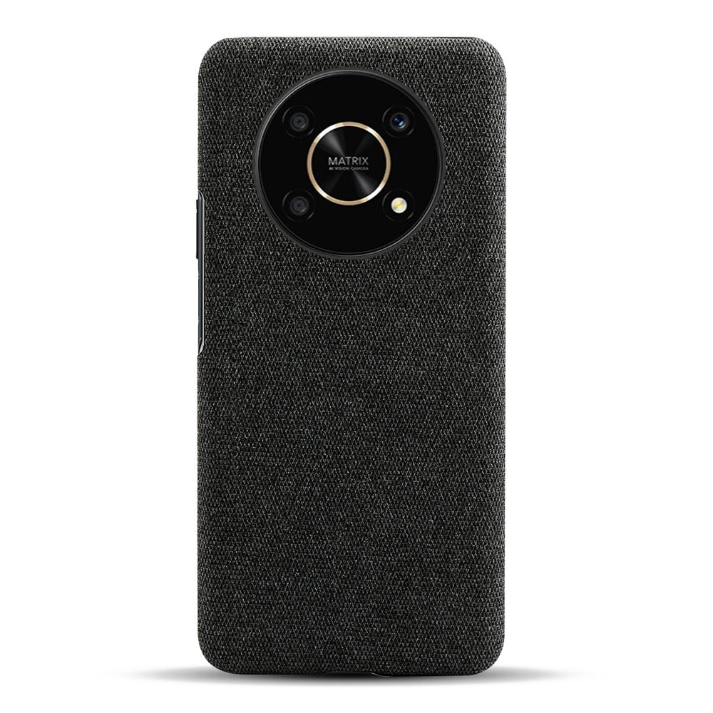 For Honor X30 / X9 5G / Magic4 Lite 5G Solid Color Cloth Coated Phone Case Incomplete Covering Hard PC Protective Cover