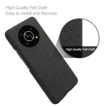 For Honor X30 / X9 5G / Magic4 Lite 5G Solid Color Cloth Coated Phone Case Incomplete Covering Hard PC Protective Cover