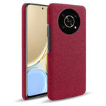 For Honor X30 / X9 5G / Magic4 Lite 5G Solid Color Cloth Coated Phone Case Incomplete Covering Hard PC Protective Cover