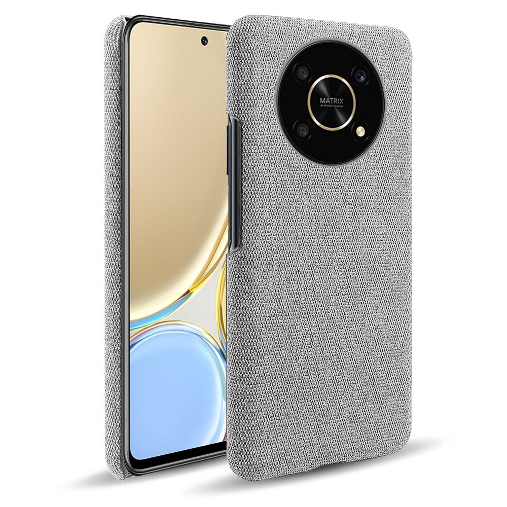 For Honor X30 / X9 5G / Magic4 Lite 5G Solid Color Cloth Coated Phone Case Incomplete Covering Hard PC Protective Cover