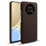 For Honor X30 / X9 5G / Magic4 Lite 5G Solid Color Cloth Coated Phone Case Incomplete Covering Hard PC Protective Cover
