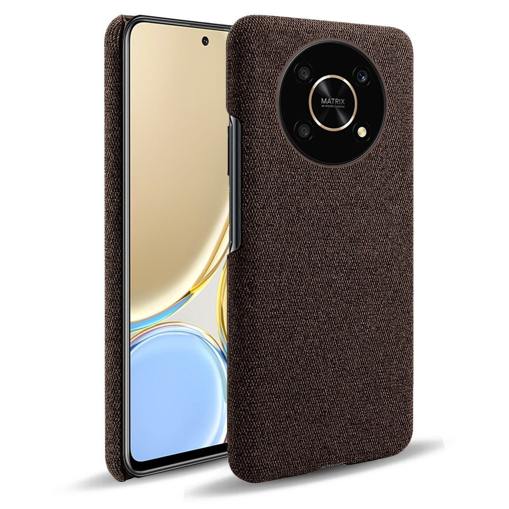 For Honor X30 / X9 5G / Magic4 Lite 5G Solid Color Cloth Coated Phone Case Incomplete Covering Hard PC Protective Cover