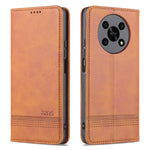 AZNS For Honor X30 / X9 5G / Magic4 Lite 5G Magnetic Auto-absorbed Textured PU Leather Wallet Stand Protective Phone Case Cover