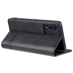 AZNS For Honor Play 30 Plus Textured Leather Phone Case Magnetic Auto-absorbed Cover with Wallet Stand