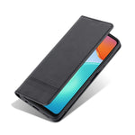 AZNS For Honor Play 30 Plus Textured Leather Phone Case Magnetic Auto-absorbed Cover with Wallet Stand