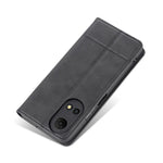 AZNS For Honor Play 30 Plus Textured Leather Phone Case Magnetic Auto-absorbed Cover with Wallet Stand