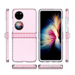 Huawei P50 Pocket / Pocket S Lasereffekt Transparent Hårt PC Vikbart mobilskal med Gångjärnsdesign