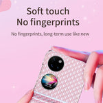 Huawei P50 Pocket / Pocket S Lasereffekt Transparent Hårt PC Vikbart mobilskal med Gångjärnsdesign