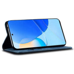 For Huawei nova 9 SE Magnetic Suction Jeans Cloth Texture Folio Case PU Leather Stand Wallet Flip Cover