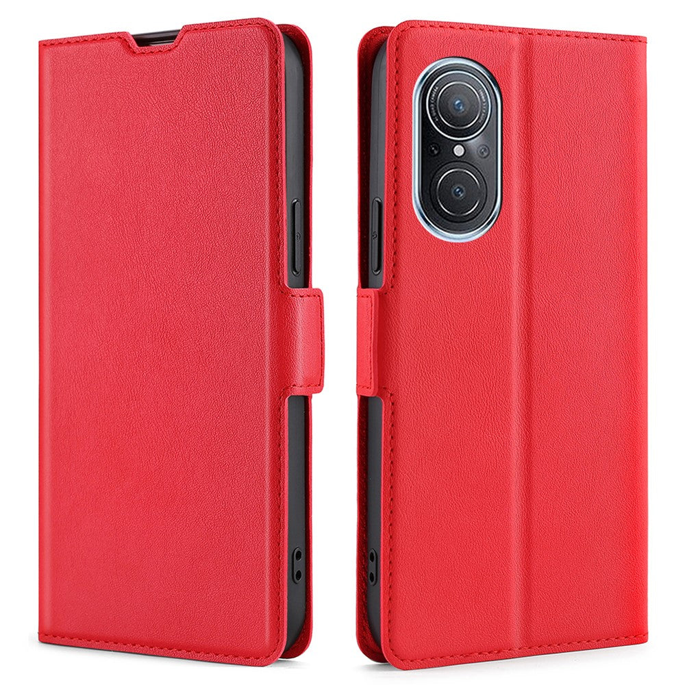 Drop-proof Side Magnetic Clasp Stand Case for Huawei nova 9 SE 4G Ultra-thin PU Leather Phone Cover with Card Holder