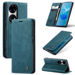 CASEME 013 Series for Huawei P50 Pro PU Leather Drop-proof Phone Case Stand Wallet Magnetic Auto Closing Protective Cover