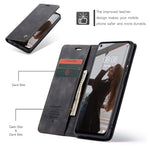 CASEME 013 Series for Huawei P40 lite 4G/Nova 7i/nova 6 SE PU Leather Folio Flip Wallet Cover Adjustable Stand Phone Case