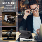 CASEME 013 Series for Huawei P40 lite 4G/Nova 7i/nova 6 SE PU Leather Folio Flip Wallet Cover Adjustable Stand Phone Case