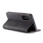 CASEME 013 Series for Huawei P40 Pro Foldable Stand PU Leather Cover Wallet Phone Case