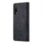 CASEME 013 Series for Huawei P30 Shockproof PU Leather Stand Cover Anti-scratch Wallet Phone Case