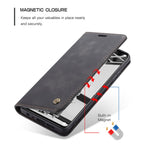 CASEME 013 Series for Huawei P30 Shockproof PU Leather Stand Cover Anti-scratch Wallet Phone Case