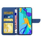 Hudvänligt PU-läderskal till Huawei P30, fjärils- och blommönster med stativ, plånboksfodral med axelrem