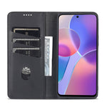 AZNS for Honor X8 4G PU Leather Flip Protective Cover Stand Magnetic Auto-absorbed TPU Shockproof Inner Case with Wallet Function
