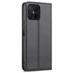 AZNS for Honor X8 4G PU Leather Flip Protective Cover Stand Magnetic Auto-absorbed TPU Shockproof Inner Case with Wallet Function