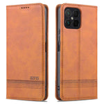 AZNS for Honor X8 4G PU Leather Flip Protective Cover Stand Magnetic Auto-absorbed TPU Shockproof Inner Case with Wallet Function