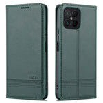AZNS for Honor X8 4G PU Leather Flip Protective Cover Stand Magnetic Auto-absorbed TPU Shockproof Inner Case with Wallet Function