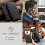CASEME 013-serien för Huawei P20, vikbart stativ, mobilskal, självabsorberande plånboksfodral i PU-läder