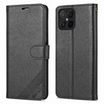 AZNS For Honor X8 4G / X30i Textured Leather Magnetic Protective Book Flip Cover Viewing Stand Wallet Magnetic Cover