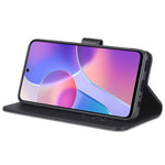 AZNS For Honor X8 4G / X30i Textured Leather Magnetic Protective Book Flip Cover Viewing Stand Wallet Magnetic Cover