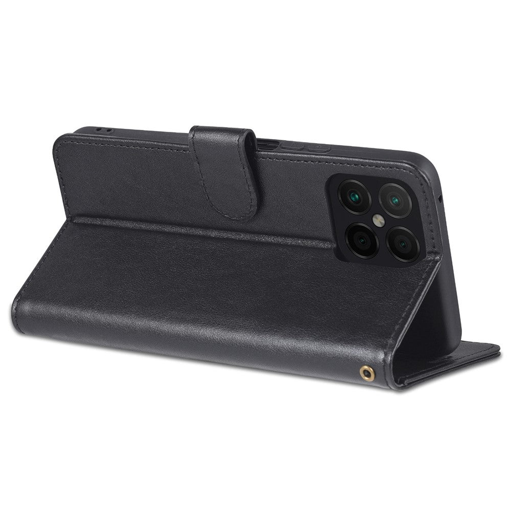 AZNS For Honor X8 4G / X30i Textured Leather Magnetic Protective Book Flip Cover Viewing Stand Wallet Magnetic Cover