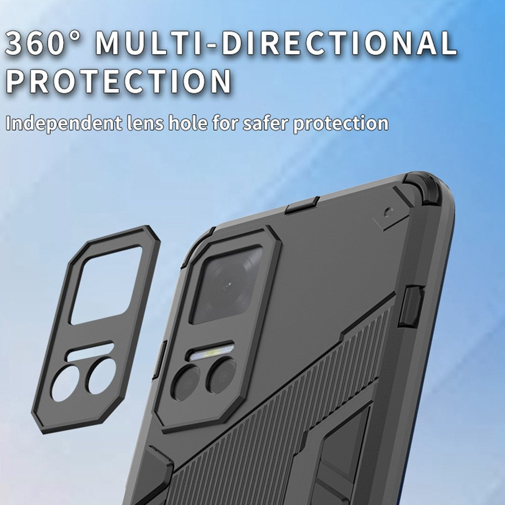 For Honor Play6T 5G PC + TPU Case Cell Phone Protector with Kickstand