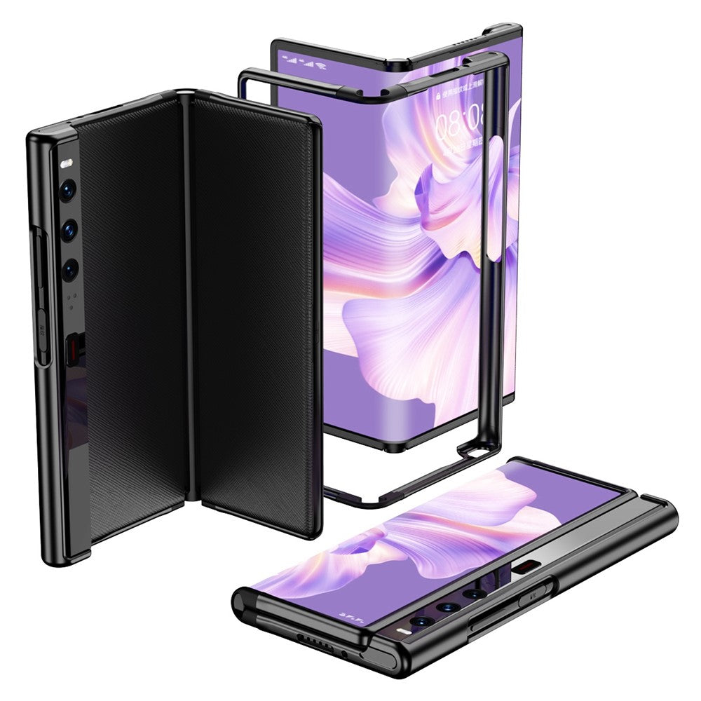 Huawei Mate Xs 2 Bumper Frame Cover Reptåligt PC + TPU Upphöjd Kantskydd Vikbart Skal