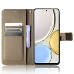 Mobiltelefoncover til Honor X9 4G/5G/Magic4 Lite 4G/5G/X30 5G Diamant tekstur PU læder+TPU Dobbeltlags beskyttende pungetui med rem