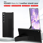 For Huawei Mate Xs 2 PU Leather Case Stand Anti-Scratch Shockproof Kickstand Protective Cover