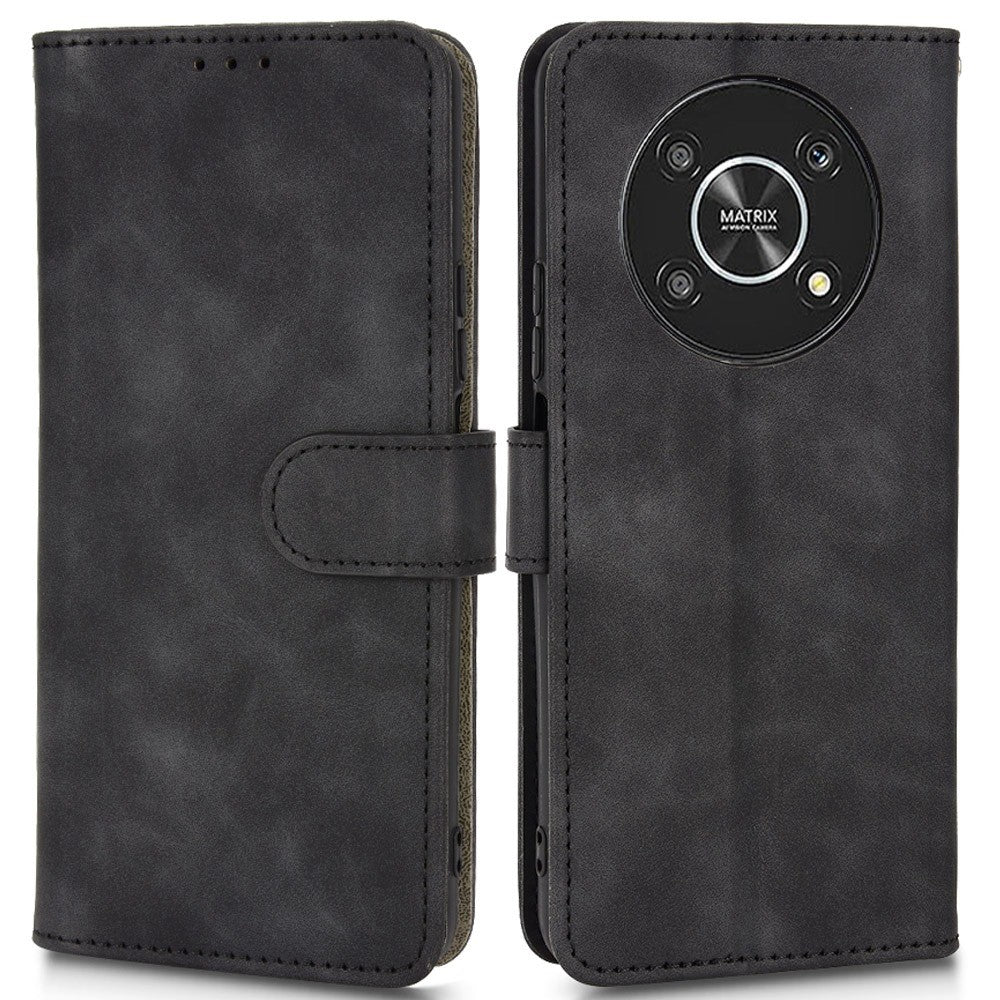 For Honor X9 5G/X30/Magic4 Lite 5G PU Leather Stand Flip Cover Skin-touch Feeling Shockproof TPU Inner Shell Wallet Phone Case